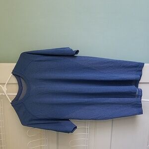 Lululemon Athletica Men's Blue Metal Vent Tech Short Sleeve Tee Shirt Perforated